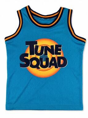 Space Jam Tune Squad Jersey Youth XS Teal LeBron Basketball Tank Top Boys